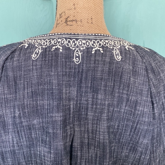 Oscar Blue with White Embroidered Jacket. Size 14 - Picture 5 of 14